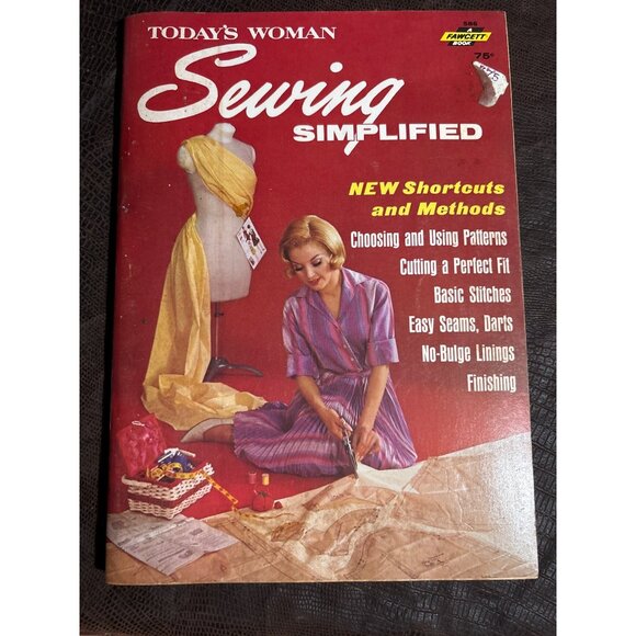 Todays Woman Sewing Simplified Book 1960s Vintage Dressmaking Guide Sewing Tips - Picture 1 of 12